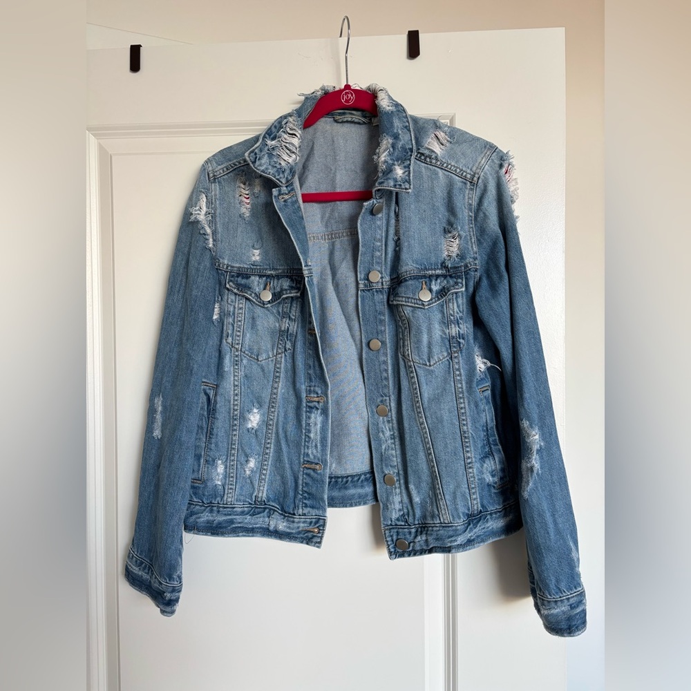 Ripped Jean Jacket | Nordstrom | faded look